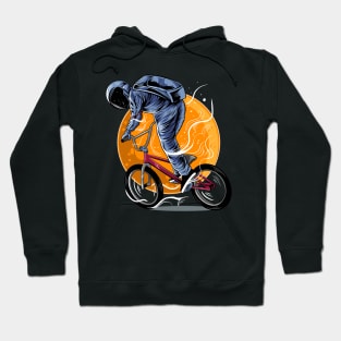 Astronaut Bike Rider BMX Hoodie